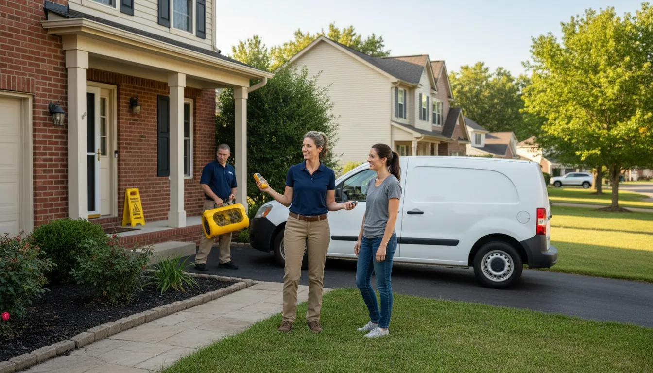 Water restoration image for Dehumidification And Cleanup Services in Perrysville, IN